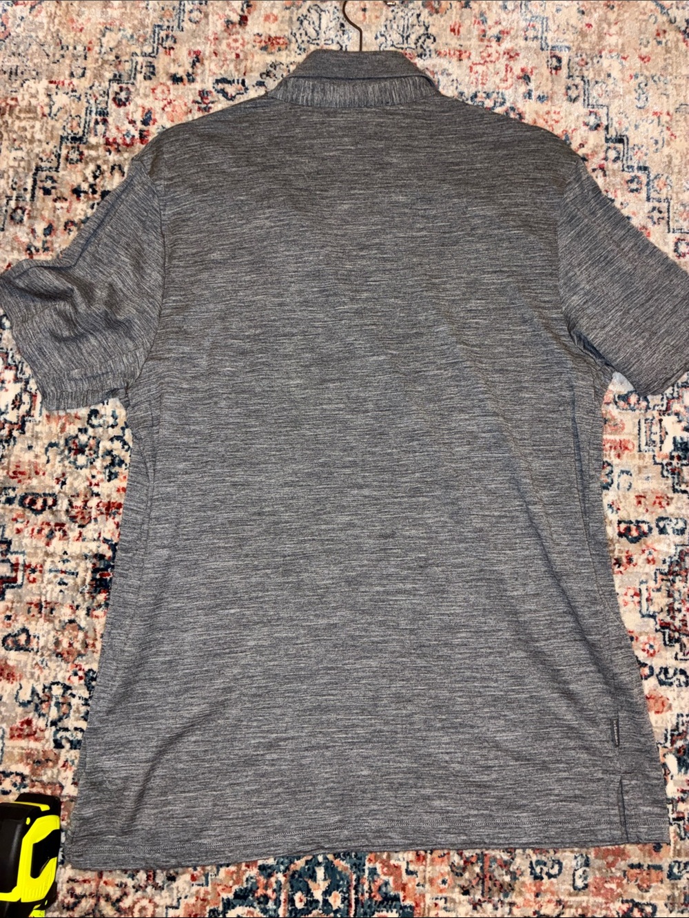 Icebreaker Grey Merino Short-Sleeve Polo - Picture 5 of 7